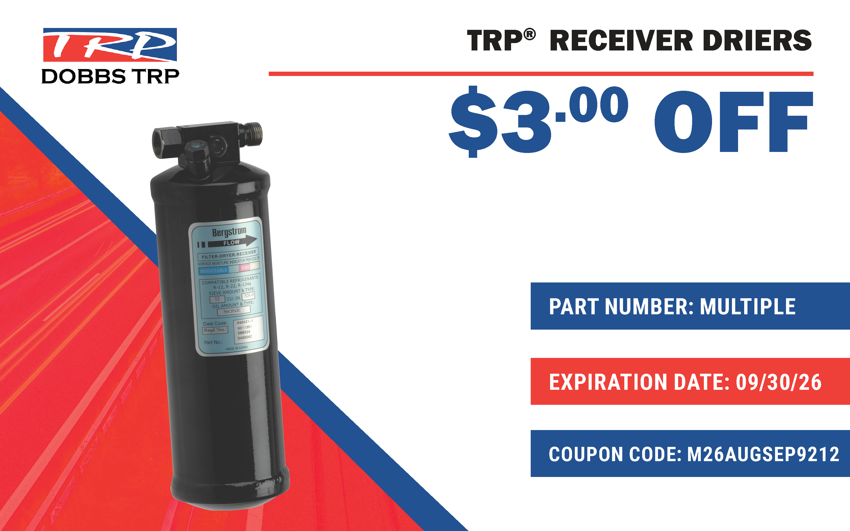 trp receiver driers